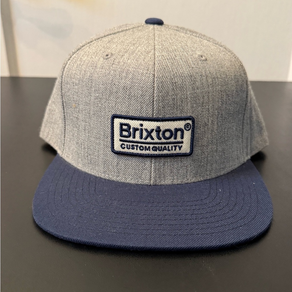 Brixton Gray and Blue Men's Cap